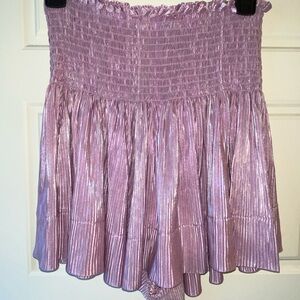 QUEEN OF SPARKLES Purple Mini Shorts